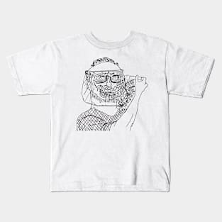 david baddiel - we all wear masks Kids T-Shirt